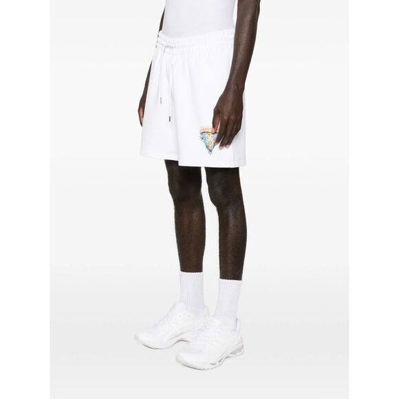 Casablanca White Shorts - Track & Running Shorts Men